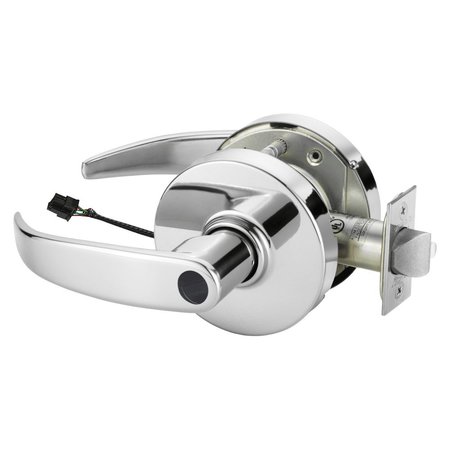 SARGENT Electrified Cylindrical Lock, Fail Secure, 12V, LP Design, Less Cylinder, Bright Chrome 28LC-10G71-12V LP 26